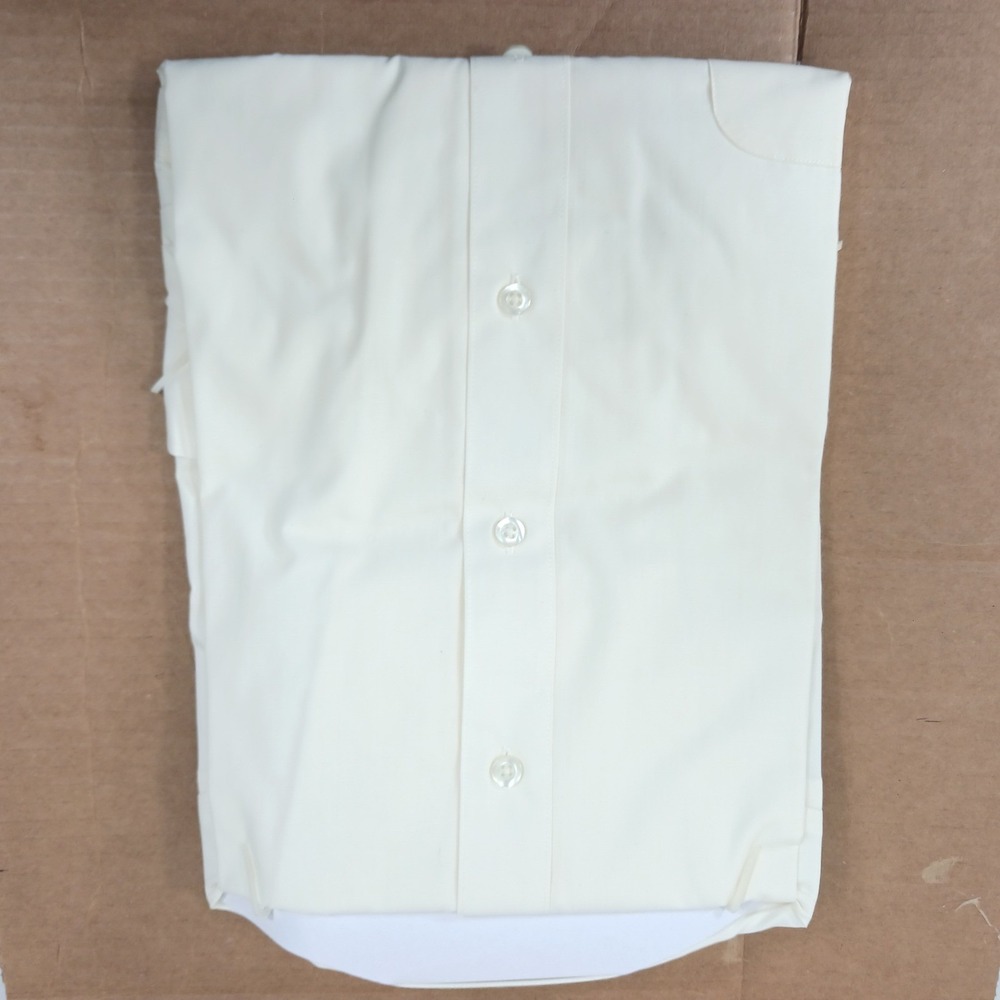 Jean-Paul Germain Mens Dress Shirt 16.5 32/33 Cream French Cuff Super Soft 615FC - Picture 2 of 9